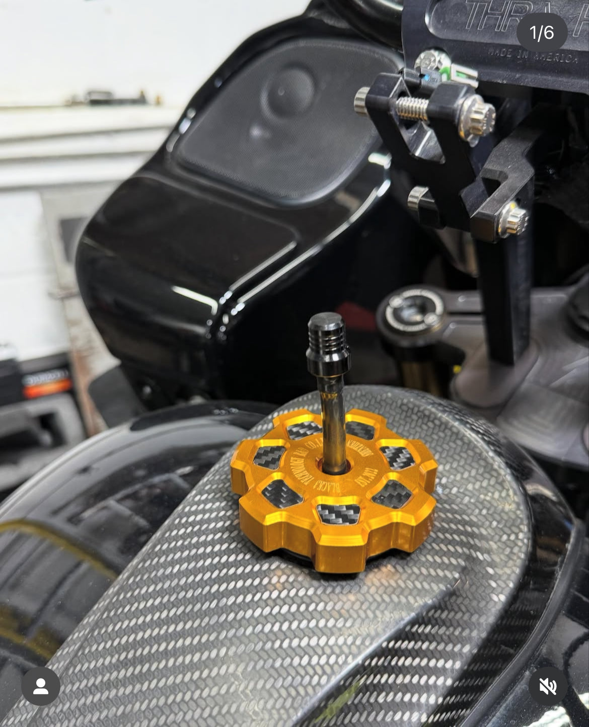 Billet Gas Cap with Carbon Fiber Insert