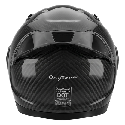 D.O.T. & ECE Daytona C6 PRO- Grey Carbon Fiber