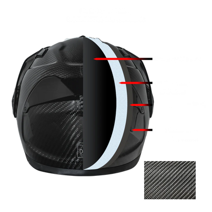 D.O.T. & ECE Daytona C6 PRO- Grey Carbon Fiber